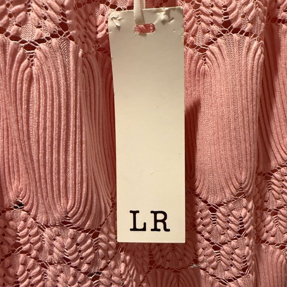 NWT Pink Textured Off-Shoulder Blouse - Picture 2 of 4